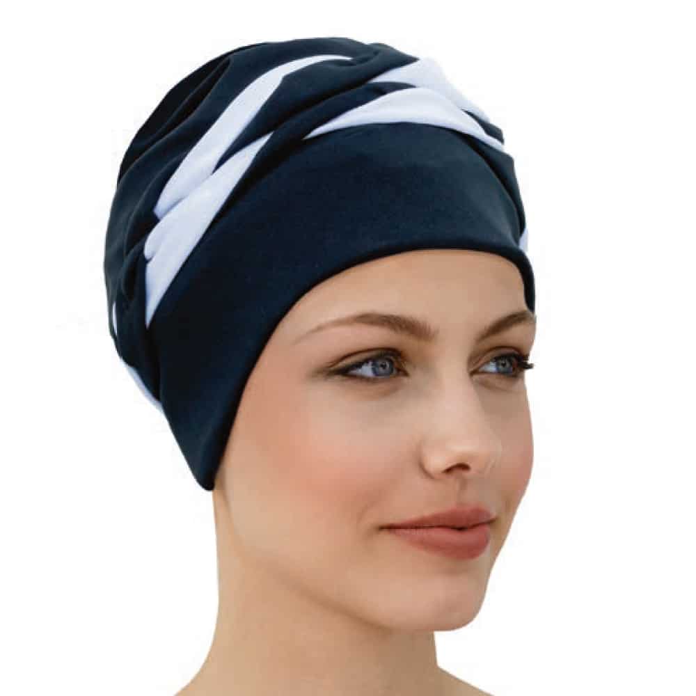 bonnets-de-bain-noir-tresse